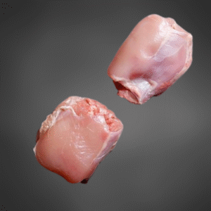 Fresh halal chicken thighs bone-in or boneless, perfect for curries and stews