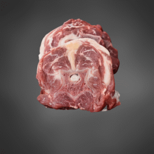 Fresh halal goat neck and shank meat for stew